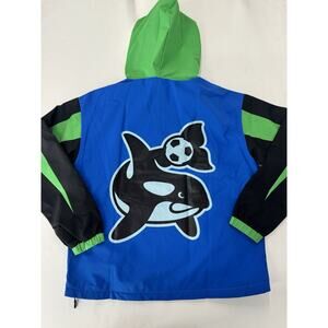 Live Breathe Futbol Men's Seattle Sounders Tekker Anorak - Large NWT!